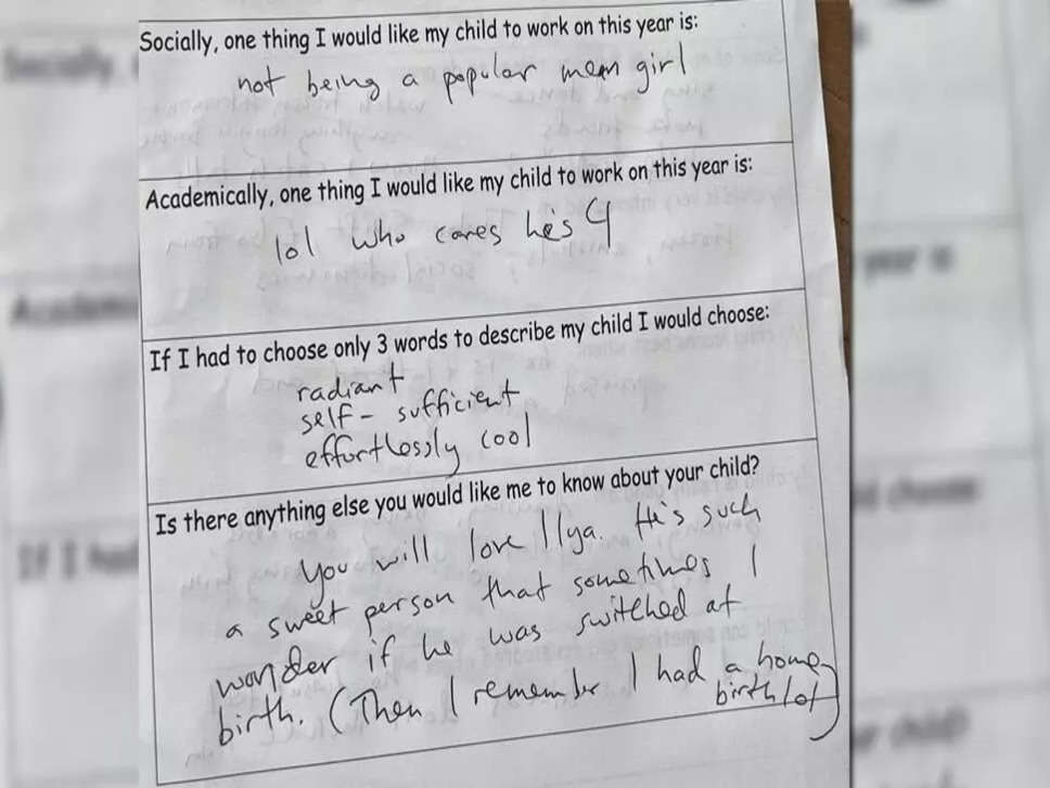 School Teacher Viral Post: मास्टर ने पूछे 4 सवाल तो बेटे की मां ने दिए उल्टे-सीधे जवाब, पढ़कर बोलती हो गई बंद